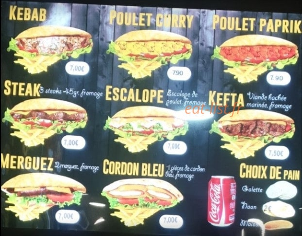 L'escale grill — carte page 1