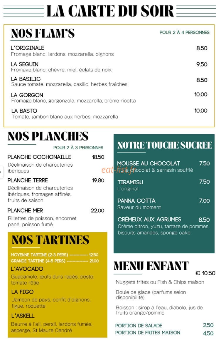 La Baleine Déshydratée — carte page 2