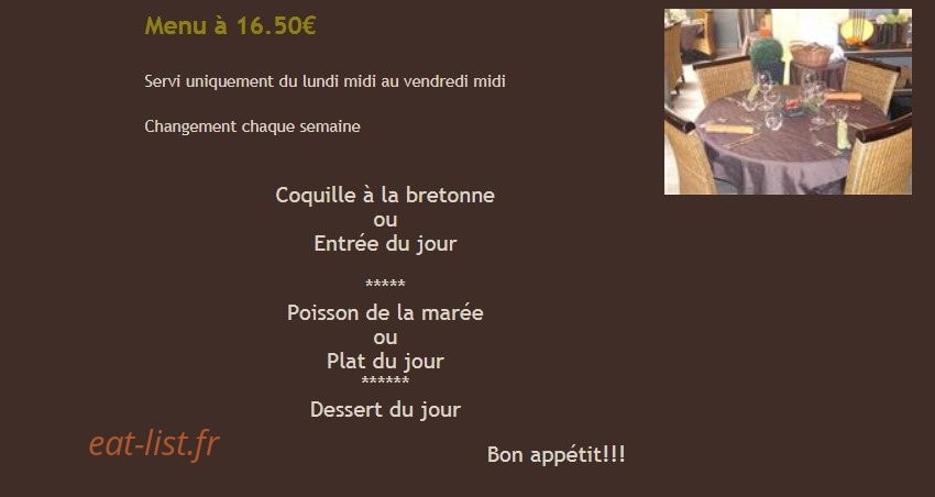 Guimbarde Lorient menu photos