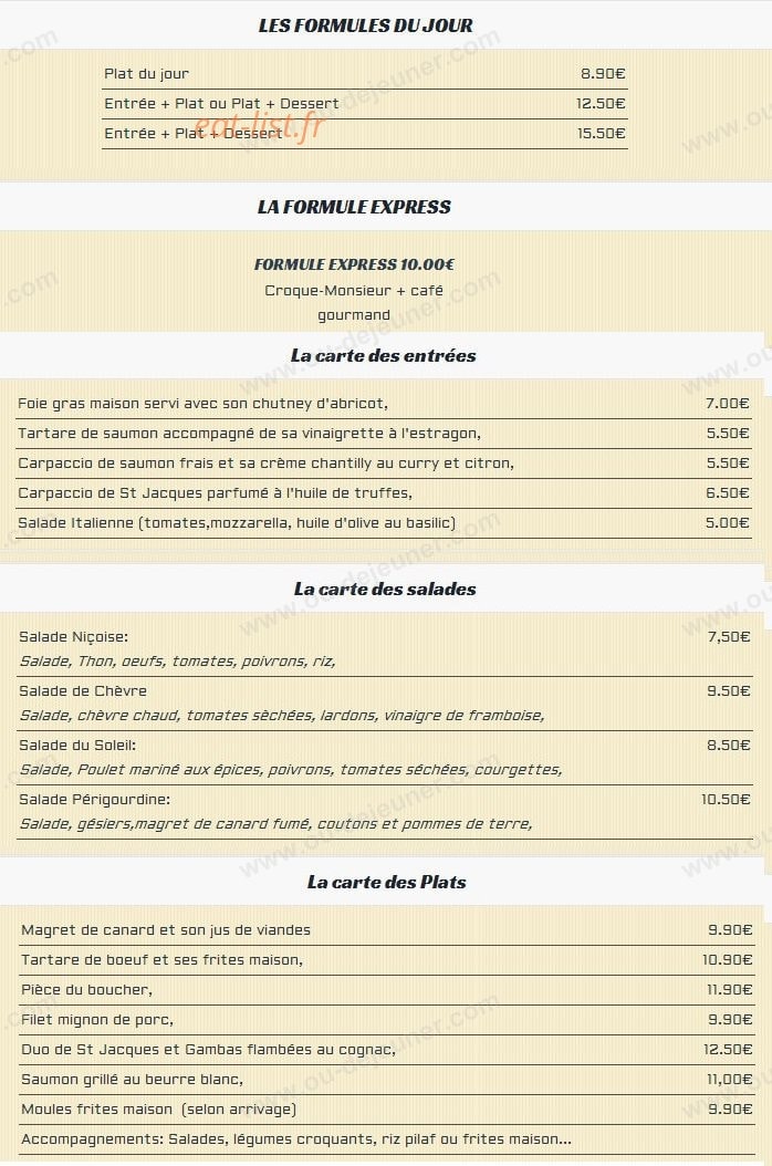 La Maison — carte page 1