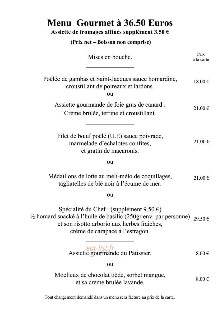 Le Grenadin — carte page 6