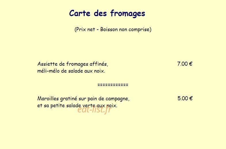 Le Grenadin — carte page 1