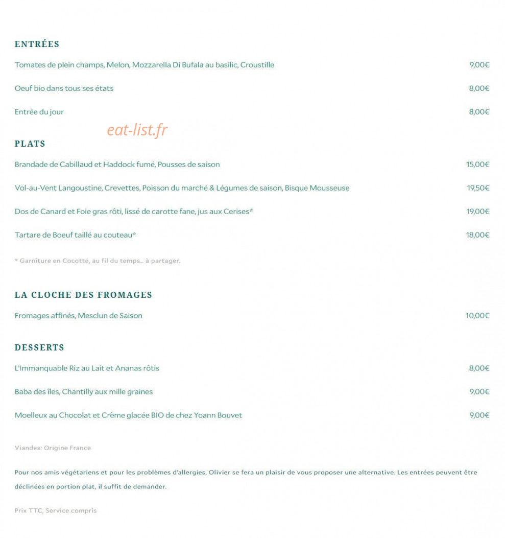 Le Neptune — carte page 1