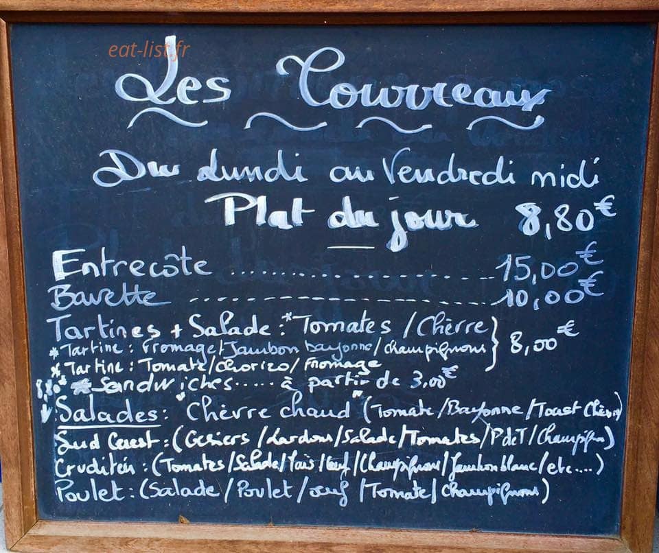 Les Courreaux — carte page 1