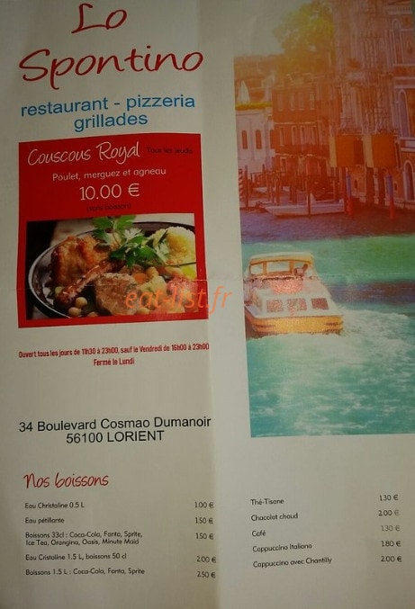 Lo Spontino — carte page 2