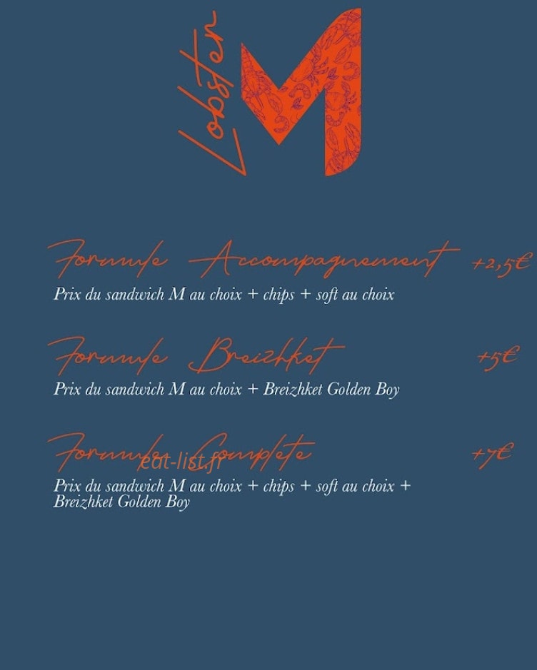 M Concept Store — carte page 3