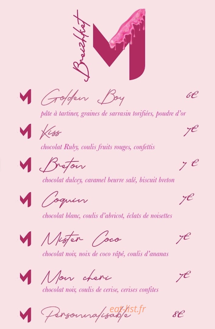 M Concept Store — carte page 5