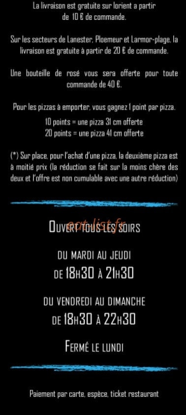 Pizz Attack — carte page 2
