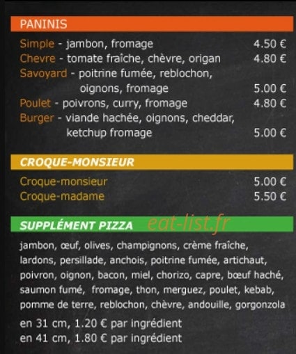 Pizz Attack — carte page 4