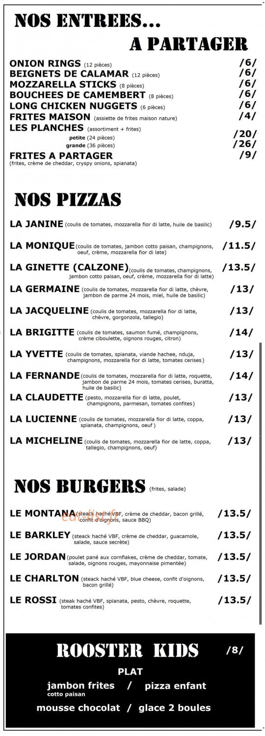 Rooster — carte page 2