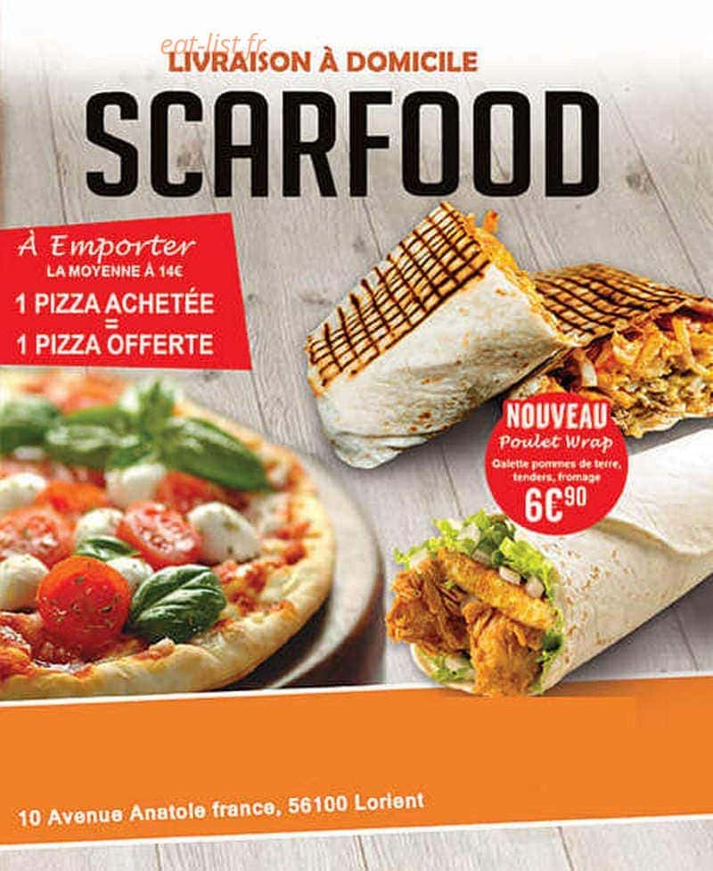 Scar Food — carte page 1