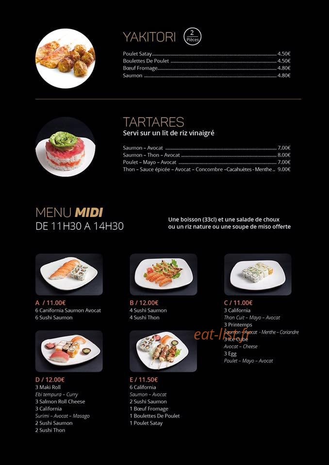 Sky Sushi — carte page 6