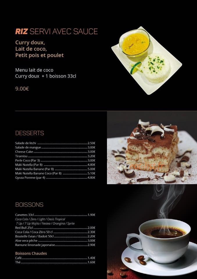 Sky Sushi — carte page 10