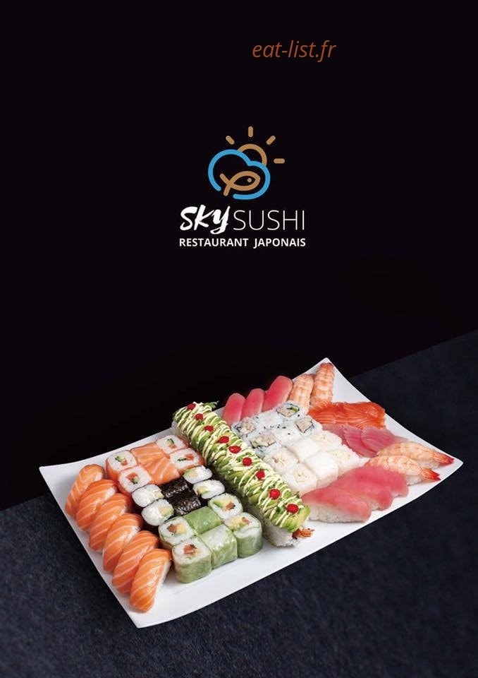 Sky Sushi — carte page 1