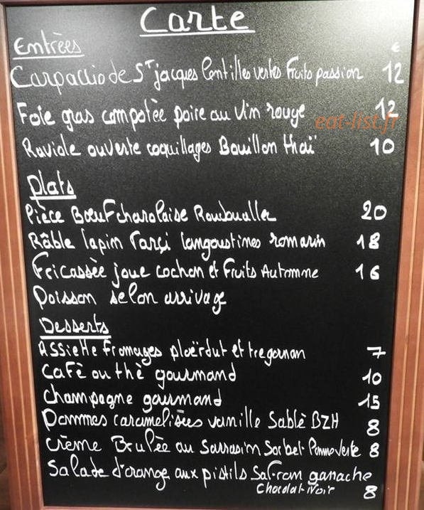 La Table De Morvan — carte page 1