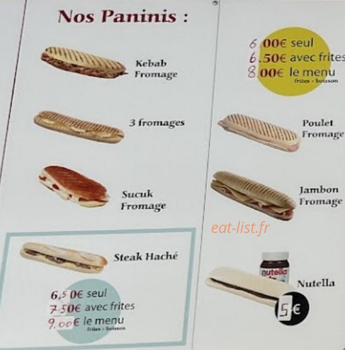 Anatolie Kebab — carte page 2