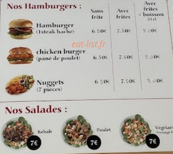 Anatolie Kebab — carte page 4