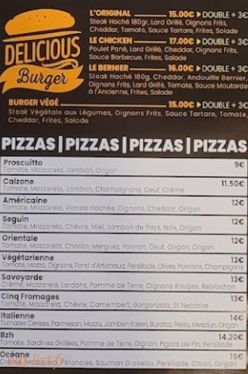 La Taverne — carte page 3