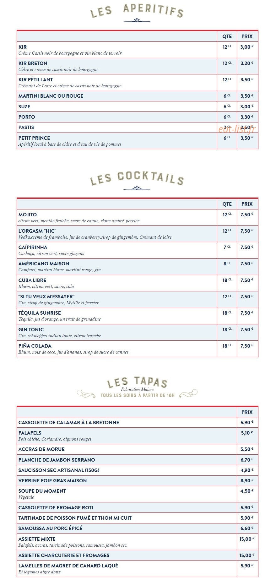 Le Sarah B. — carte page 1