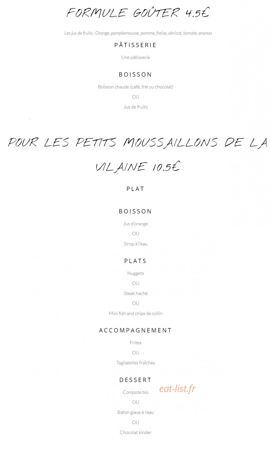 Le Yackam's — carte page 3