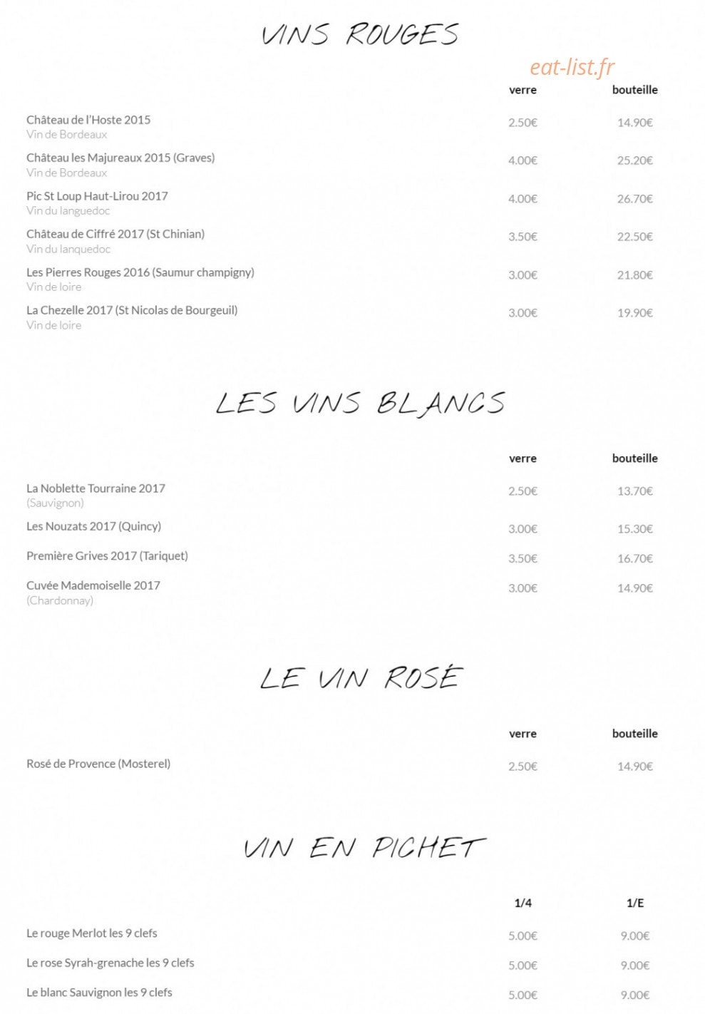 Le Yackam's — carte page 4