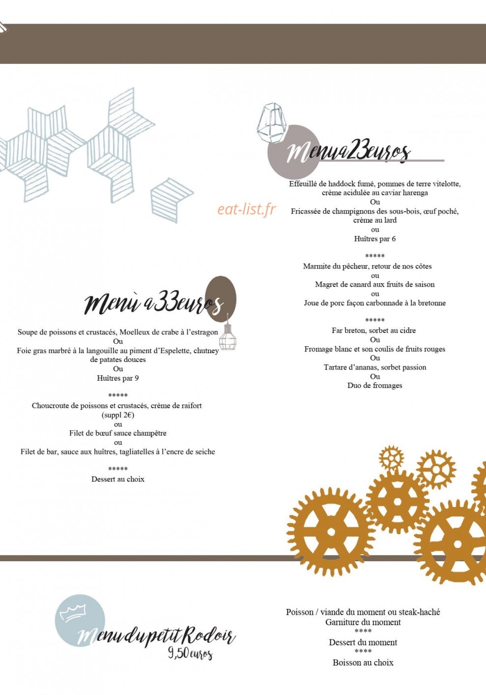Le Manoir du Rodoir — carte page 2