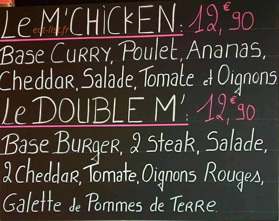 M'Chicken — carte page 7