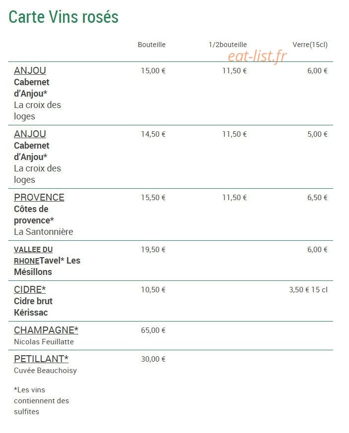 Auberge du passeur — carte page 6