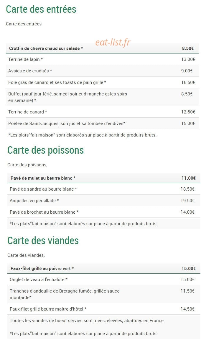 Auberge du passeur — carte page 7