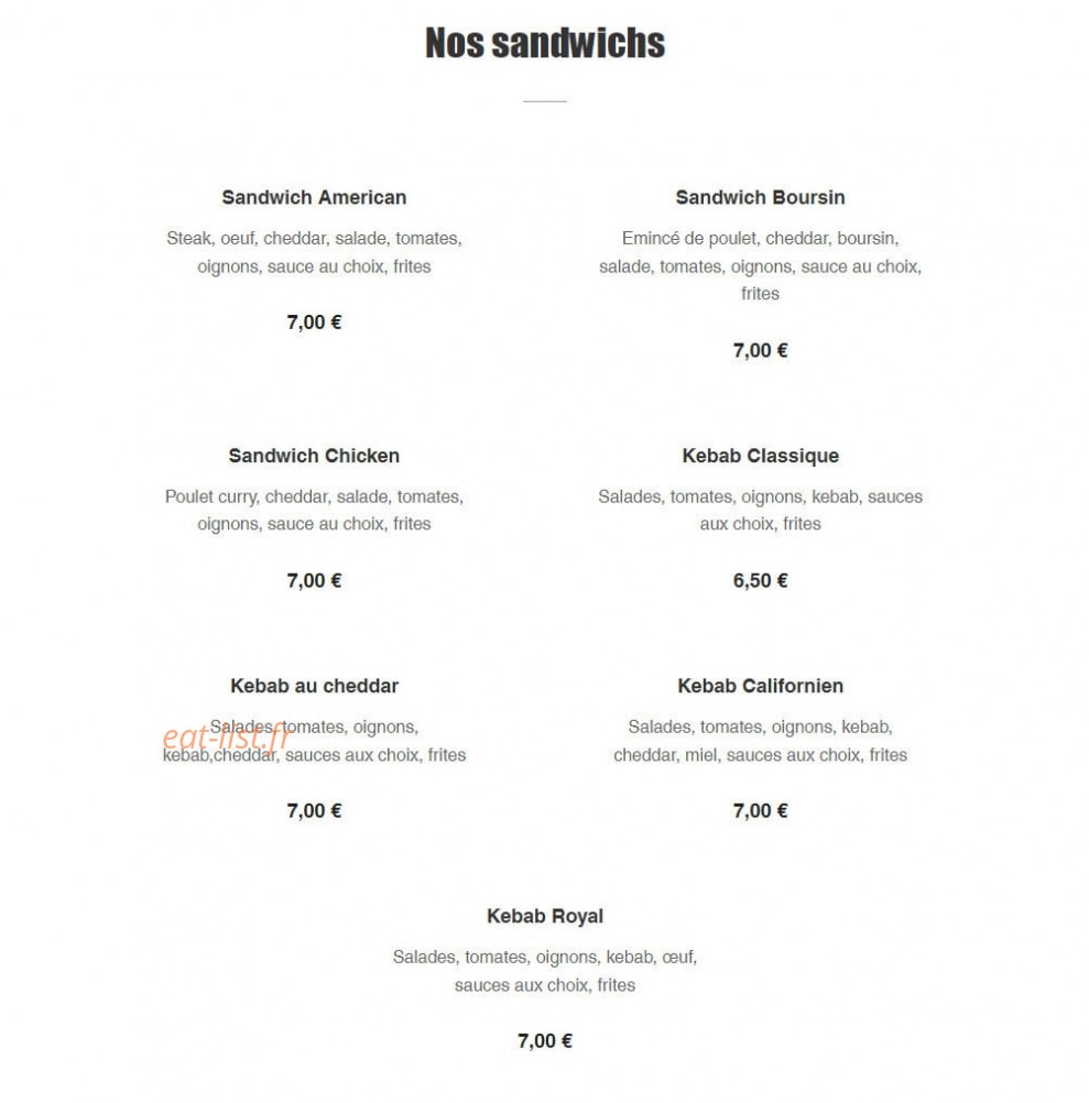 Chicken crispy — carte page 5