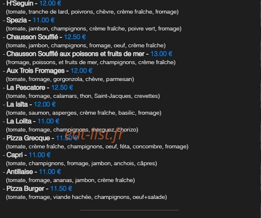 Le Flamambo — carte page 2