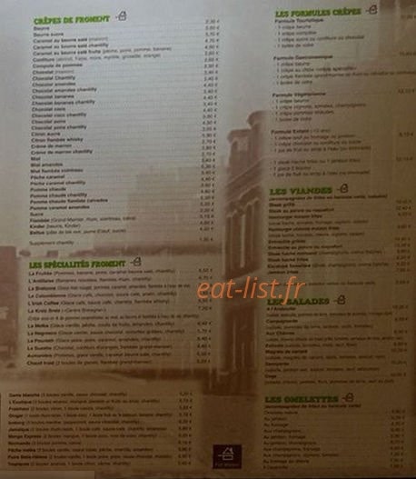 Creperie des Rohan — carte page 2
