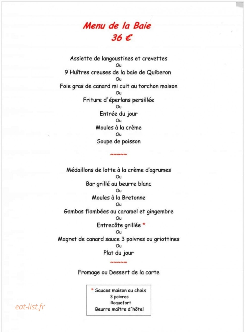 Au Bon Accueil — carte page 5