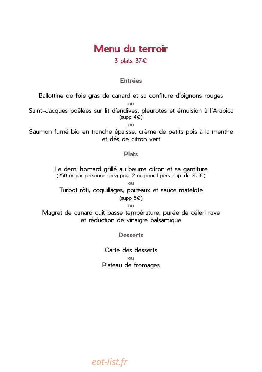 Hôtel Restaurant Europa — carte page 6