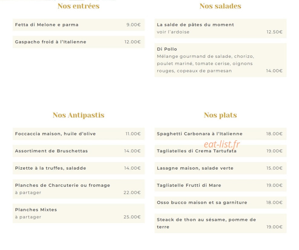La casa italia — carte page 1