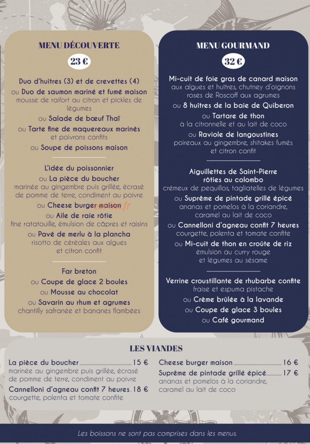 Le Corsaire — carte page 2