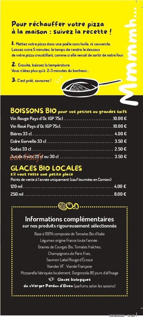Pizza Rhuys — carte page 4
