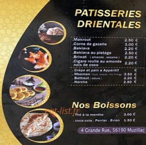 Délices Marocains — carte page 4
