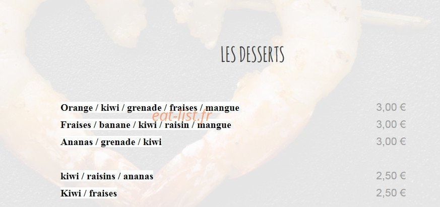 LE QG Gourmand — carte page 3