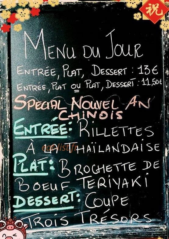 Bar Breton — carte page 1