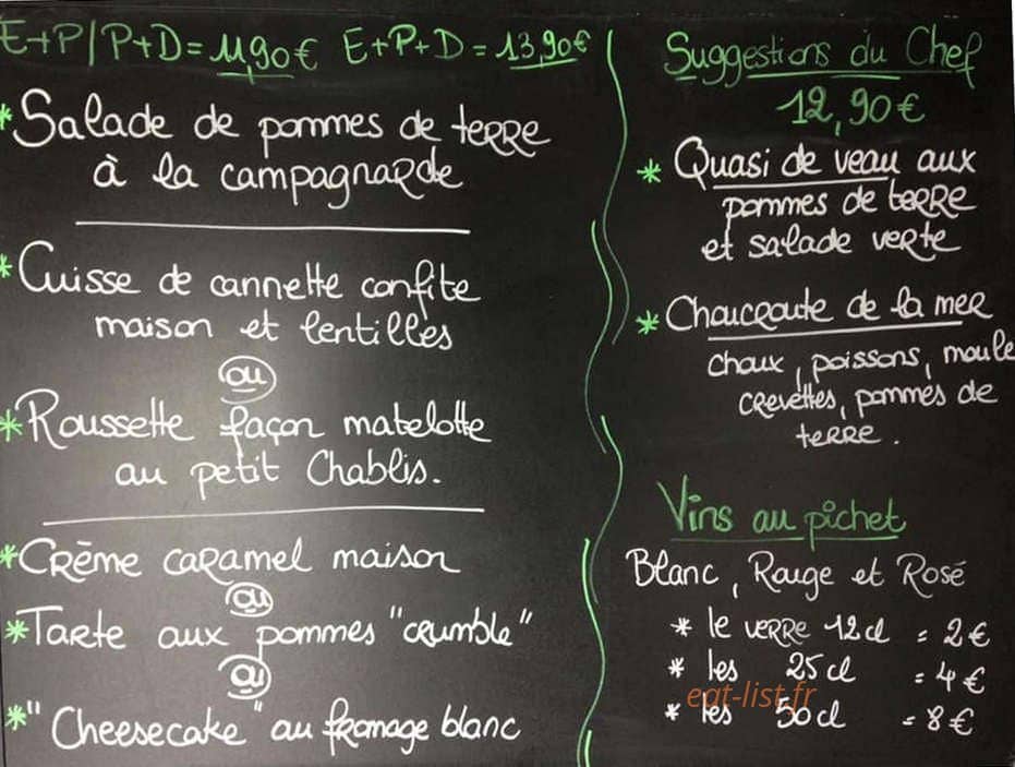 Le Coin des Artistes — carte page 1