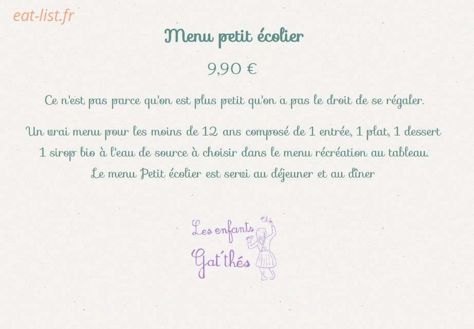 Les Enfants Gat'thés — carte page 2