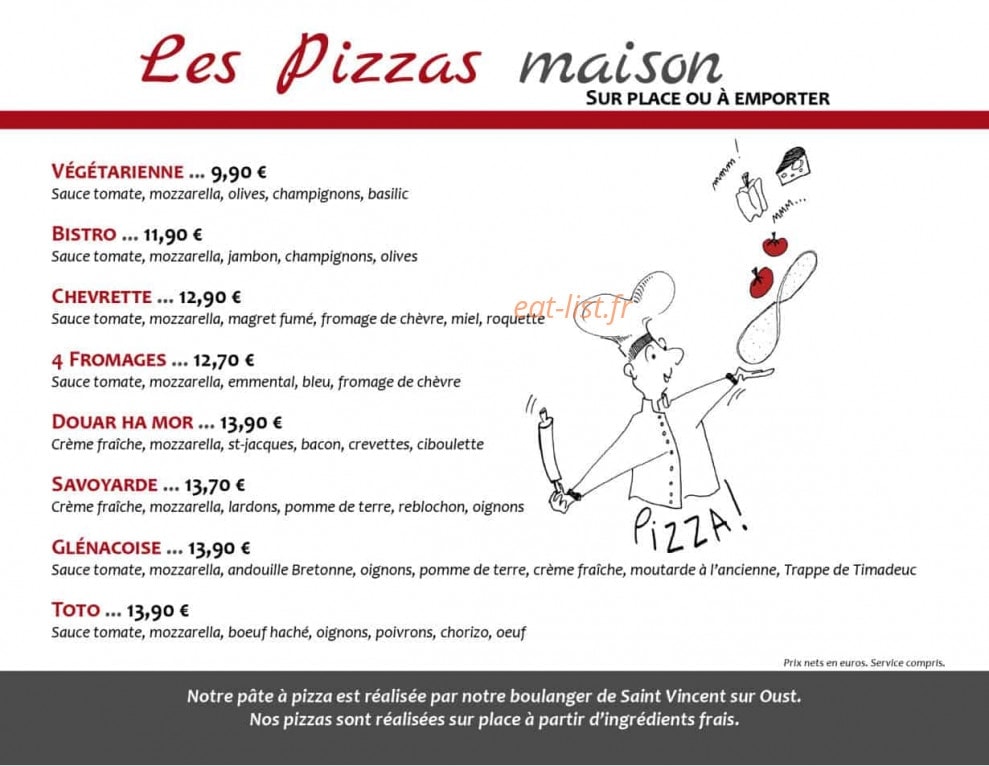 Tartines et Bouchons — carte page 9