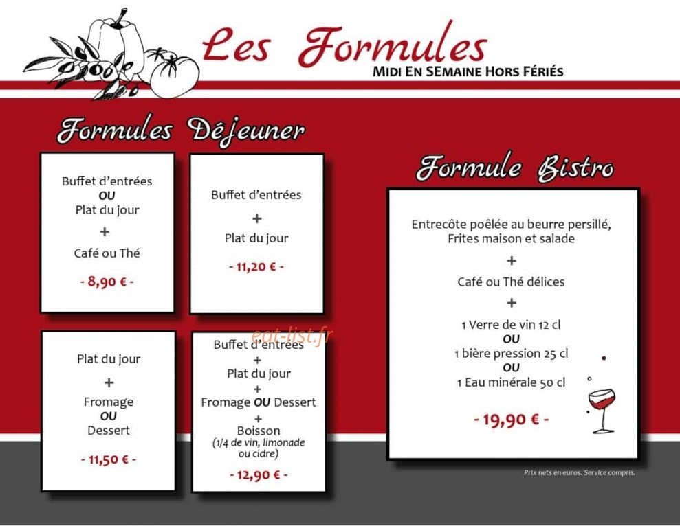 Tartines et Bouchons — carte page 8