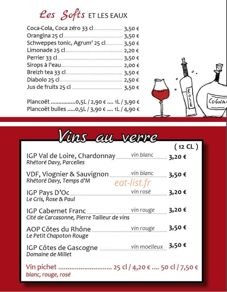 Tartines et Bouchons — carte page 3