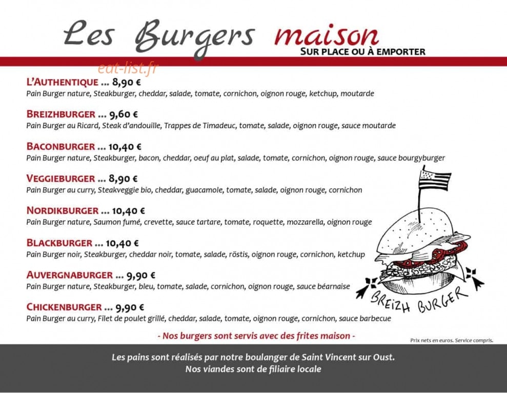 Tartines et Bouchons — carte page 10