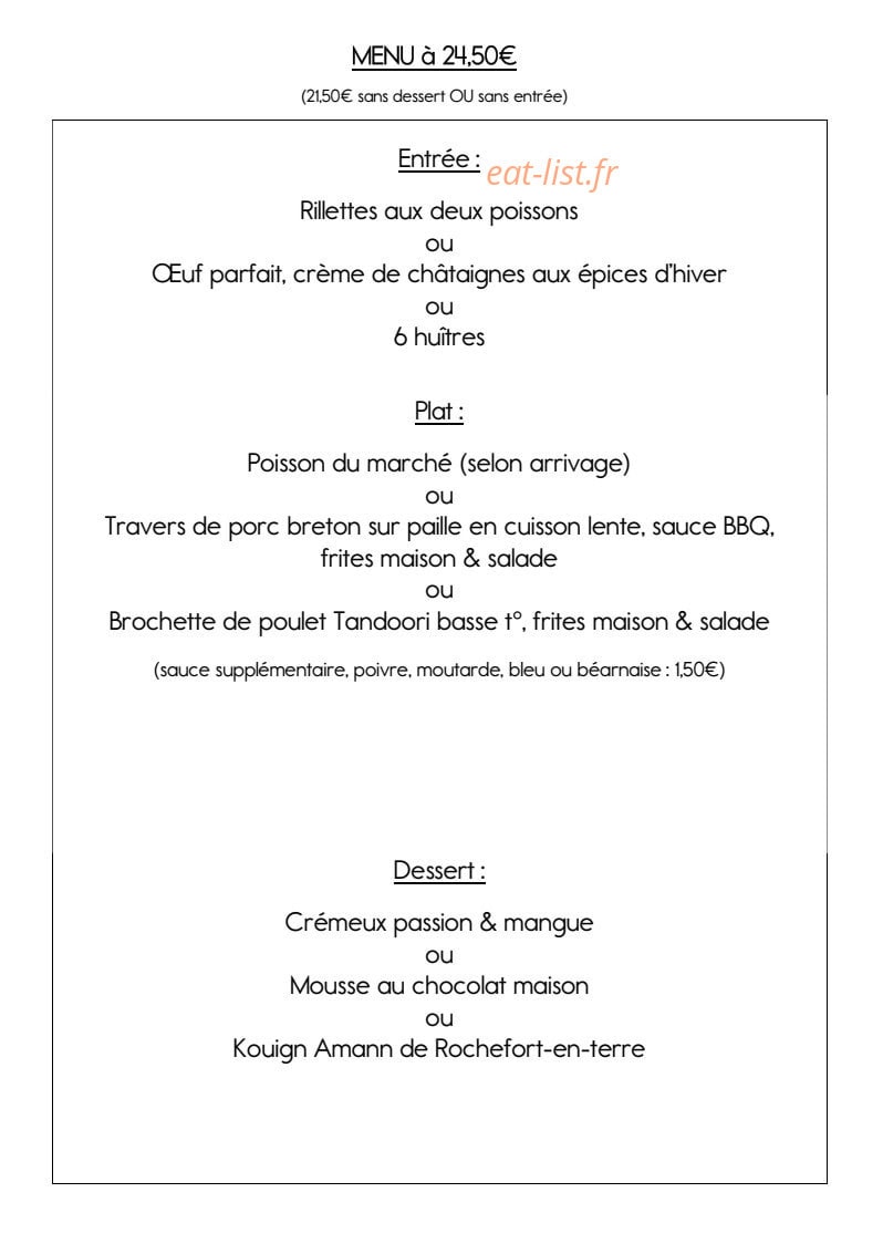 Auberge du Moulin Neuf — carte page 5