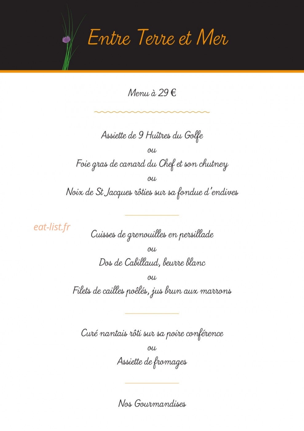 La Ciboulette — carte page 4
