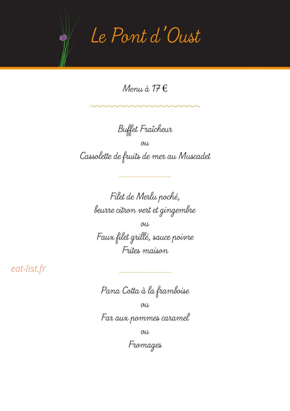 La Ciboulette — carte page 2
