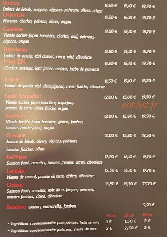 Les P'tits Gourmands — carte page 3